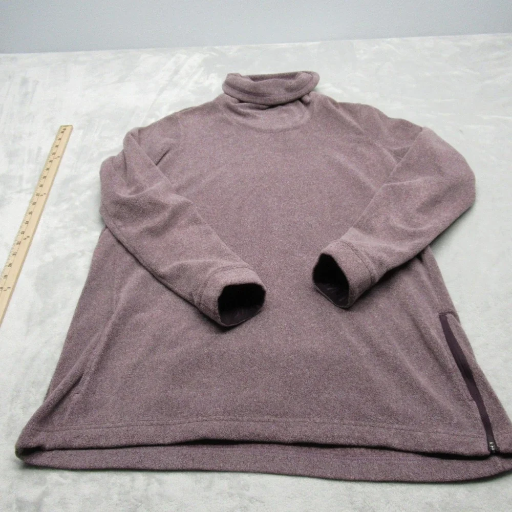 Nike Sweatshirt Womens XL‎ Purple Soft Dri-FIT Funnel Neck Soft Fleece Pullover